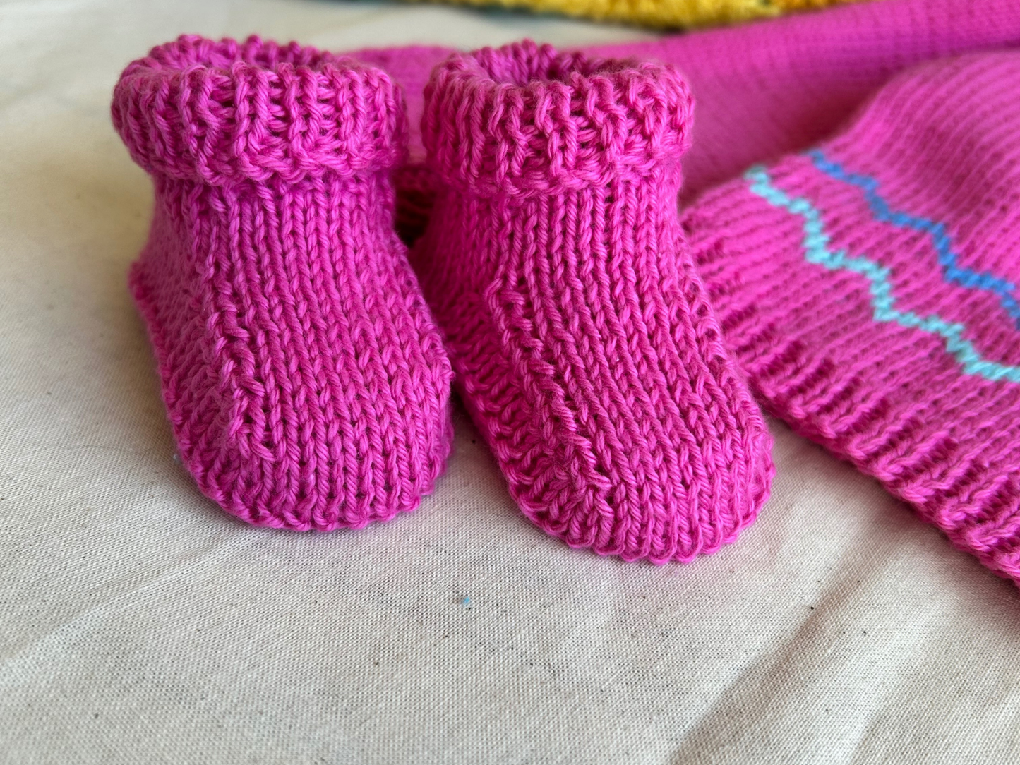 Handcrafted Organic Cotton Baby Booties