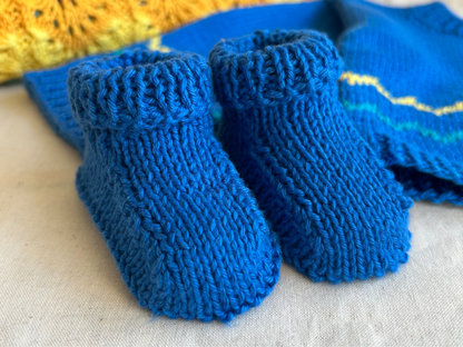 Handcrafted Organic Cotton Baby Booties