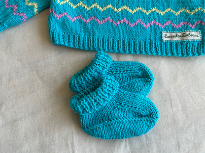 Handcrafted Organic Cotton Baby Booties