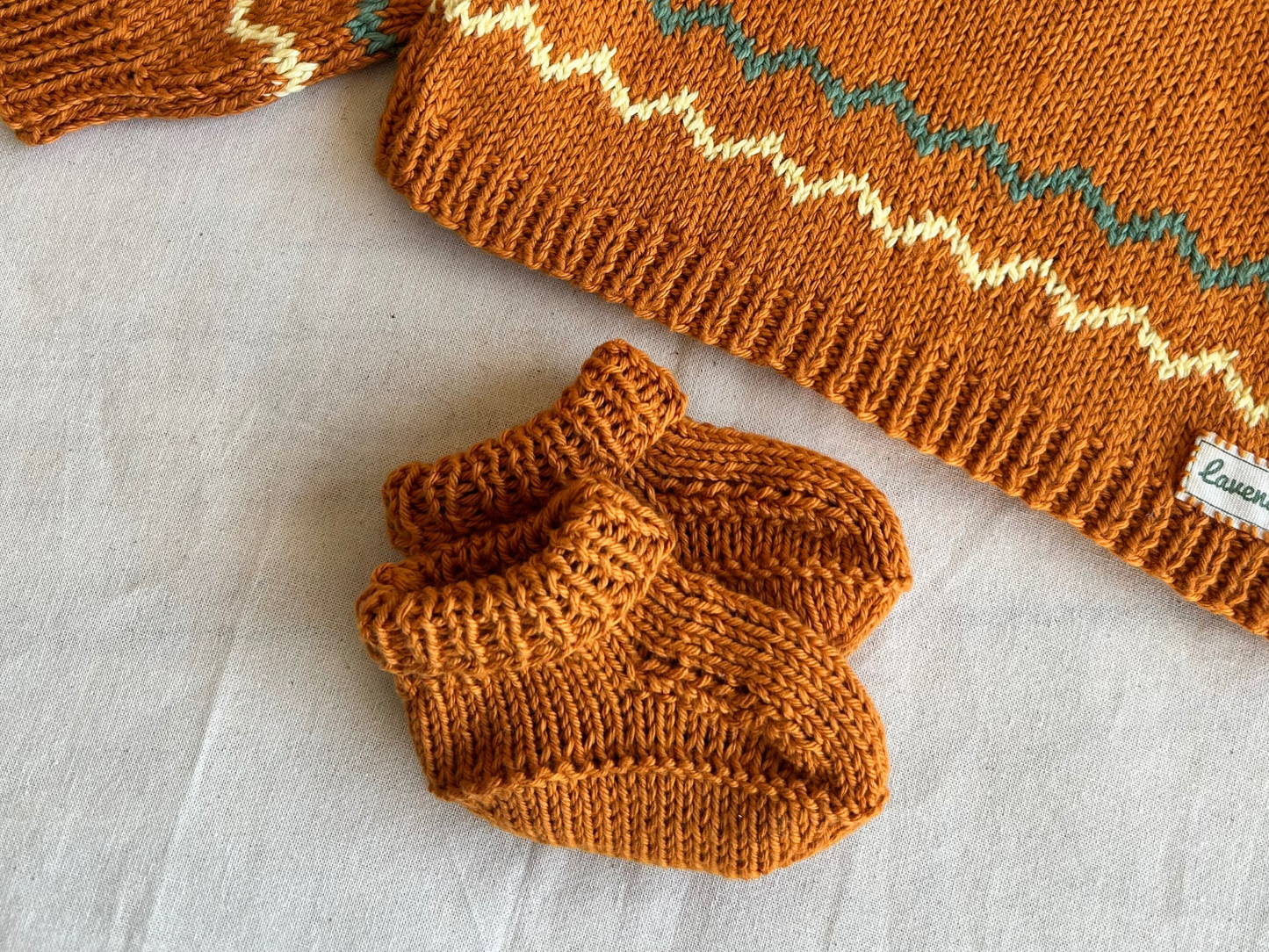 Handcrafted Organic Cotton Baby Booties