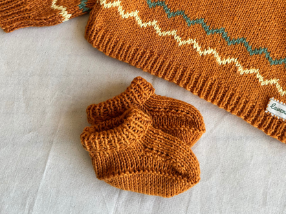Handcrafted Organic Cotton Baby Booties