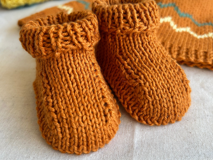 Handcrafted Organic Cotton Baby Booties