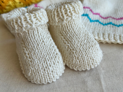 Handcrafted Organic Cotton Baby Booties