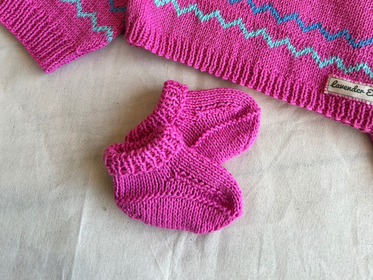 Handcrafted Organic Cotton Baby Booties