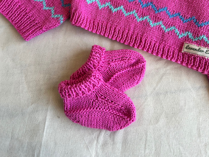 Handcrafted Organic Cotton Baby Booties