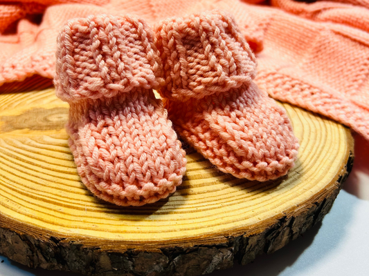 Newborn Baby Booties | Gender Reveal | Baby Shower | Merino Wool