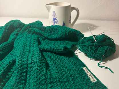 Luxury Baby Blanket handmade from Extra Fine Baby Merino Wool
