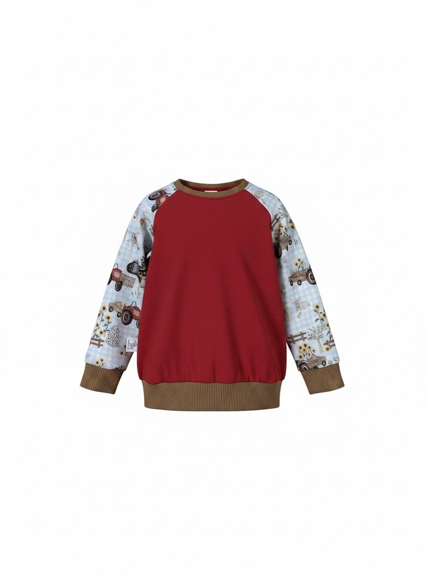 Tractor & Farm Sweatshirt Long Sleeve