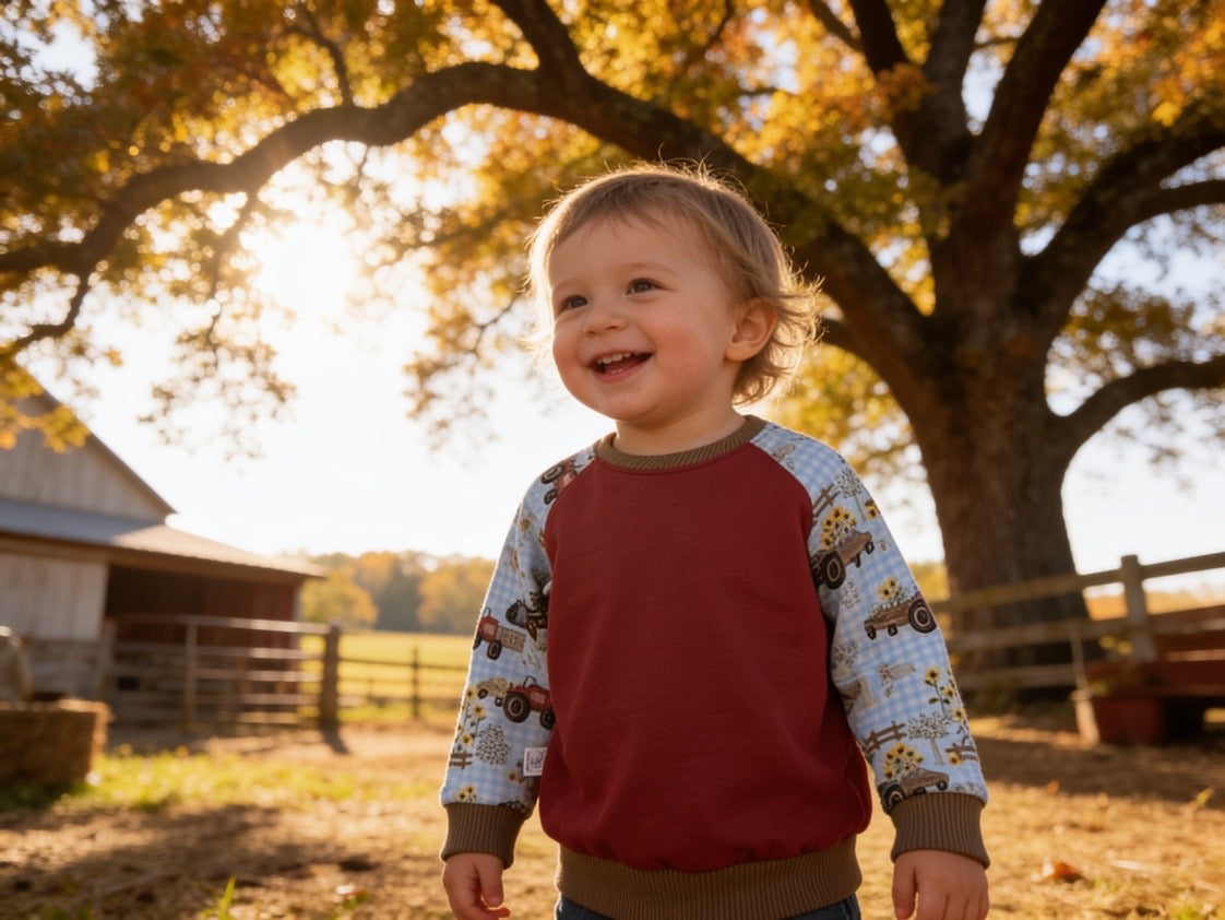 Tractor & Farm Sweatshirt Long Sleeve