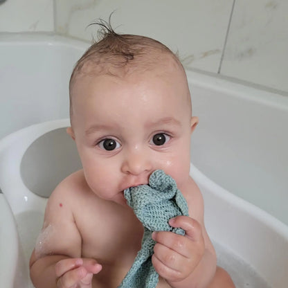 Organic Cotton Baby Teething Cloth: GOTS Certified Soothing Relief