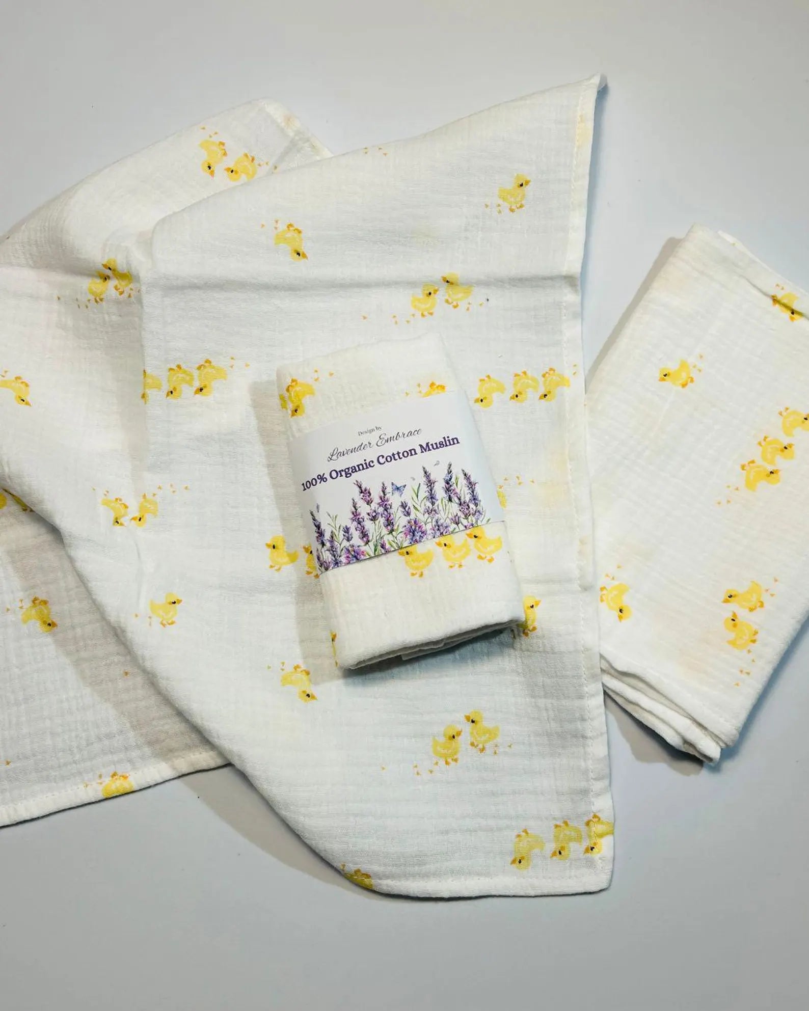 Organic cotton baby muslin square burp cloth