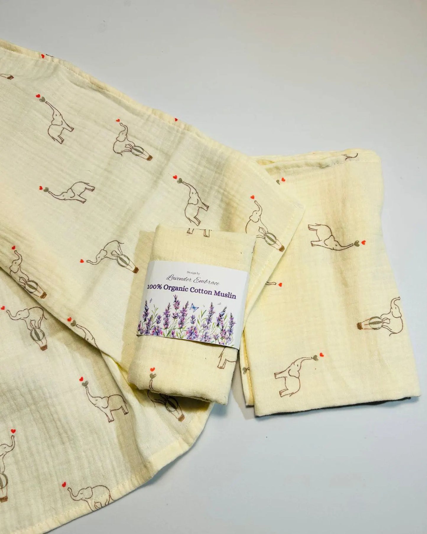 Organic cotton baby muslin square burp cloth